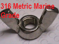 Metric 316 Wing Nuts